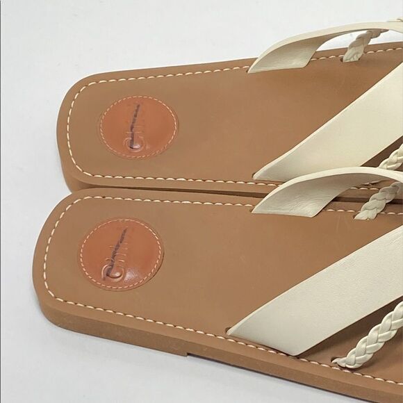 Chloe Sand Yellow Criss Cross braided sandals size 41 - Picture 6 of 9